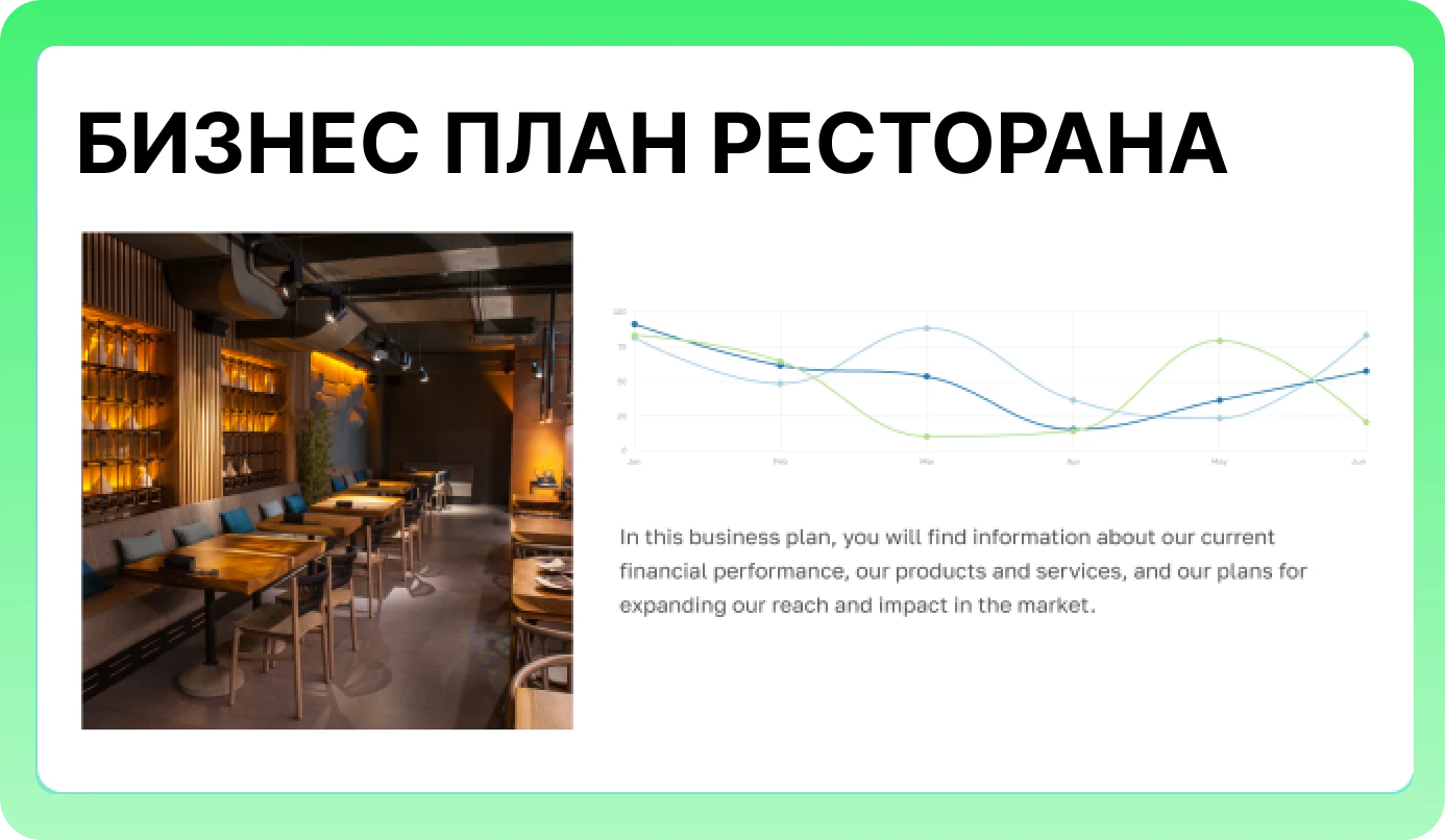Бизнес-план ресторана